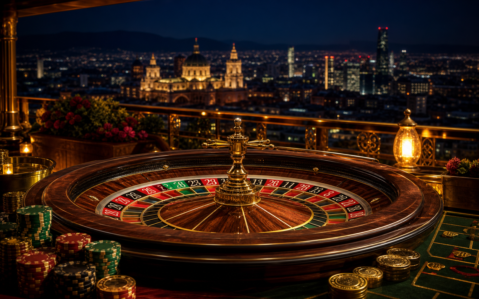 Ruleta Noche Capital en estra365 para casino en vivo móvil